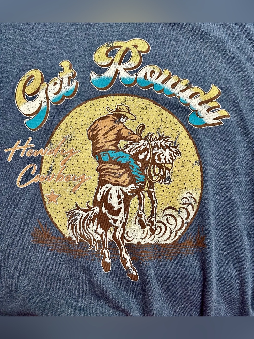 HRT & LUV Los Angeles Vintage inspired “Get Rowdy” Sweatshirt - Like New - Picture 5 of 9
